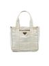Prada 100% Canvas White Canvas Canapa Tote One size - photo 1