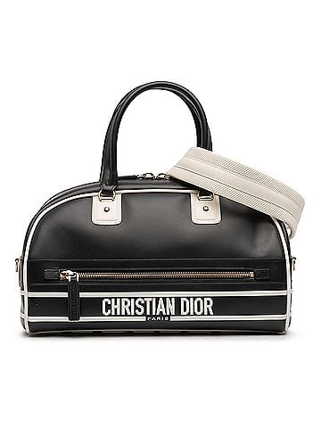 Dior Medium Leather Dior Vibe Zip Bowling Bag (view 1)