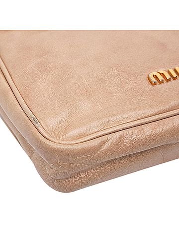 Miu Miu Quilted Leather Push Lock Flap (view 2)