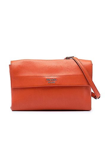 Prada Soft Calf Double Turnlock Crossbody (view 1)