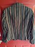 Forever 21 Stripes Black Red White Blue Brown Blazer Size 12 - photo 4