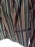 Forever 21 Stripes Black Red White Blue Brown Blazer Size 12 - photo 2
