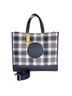 Coach Plaid Blue White Tote One size - photo 1