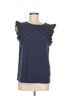 Draper James 100% Cotton Blue Sleeveless Blouse Size M - photo 1
