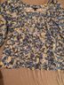 Ann Taylor Floral Blue Yellow Long Sleeve Blouse Size L - photo 4