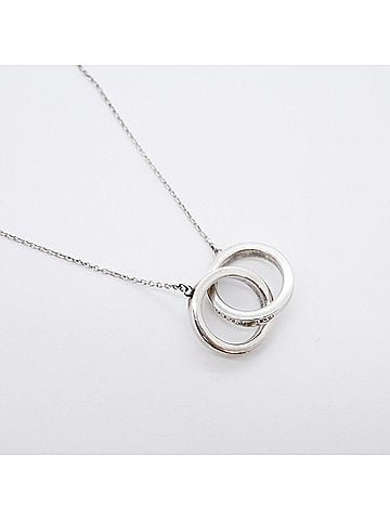 Tiffany & Co. Tiffany & Co. 1837 Interlocking Necklace, Sterling Silver 925, Women's (view 2)