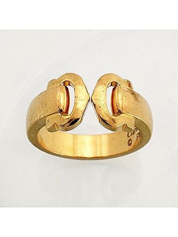 Cartier Cartier 2C Boucle Ring, 18K Yellow Gold, Men's (view 2)