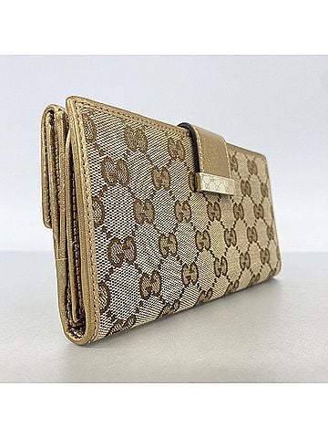 Gucci Gucci GG Canvas Long Wallet 212089 Brown Women's (view 2)