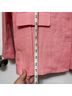 STAUD 100% Linen 100% Cotton Solid Pink Orange Blazer Size XS - photo 9