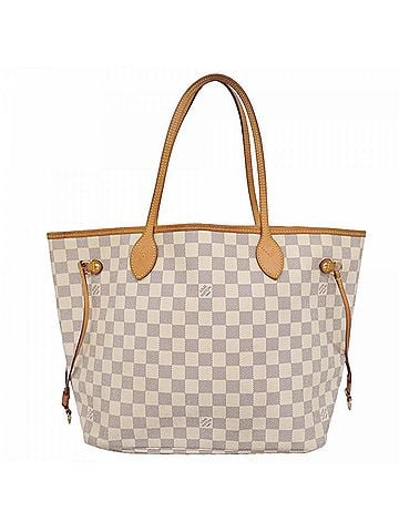 Louis Vuitton Louis Vuitton Damier Azur Neverfull MM Tote Bag N51107 White Women's OP004721 (view 1)