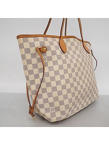 Louis Vuitton Louis Vuitton Damier Azur Neverfull MM Tote Bag N51107 White Women's OP004721 (view 2)