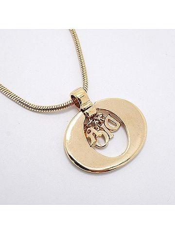 Christian Dior Christian Dior Necklace, GP Plated Gold, Women's (view 2)
