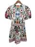 Caroline Constas Floral Multi Color Romper Size 2 - photo 2