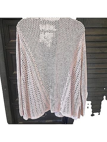 Lane Bryant Open-Knit Cardigan Cardigan (view 2)