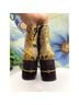Tory Burch 100% Leather Snake Print Yellow Black Brown Ankle Boots Size 9 1/2 - photo 7
