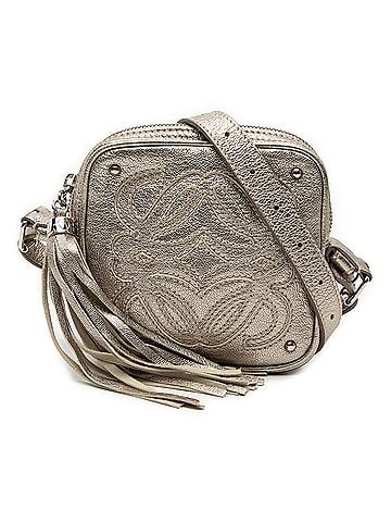 Loewe Mini Metallic Goatskin Anagram Tassel Crossbody (view 1)