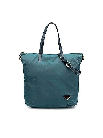 Prada Saffiano Trimmed Tessuto Zip Top Convertible Tote (view 1)