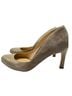 Jil Sander Solid Gray Tan Heels Size EU 37 - photo 1