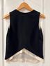 A.L.C. 97% Viscose 3% Elastane 100% Silk Black White Sleeveless Top Size 6 - photo 5