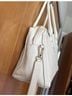FURLA 100% Leather Solid White Ivory Shoulder Bag One size - photo 12
