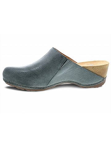 Dansko Women's Talulah Milled Burnished Mule in Denim (view 2)