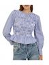 Rails Blue Tabi Top in Mariner White Size S - photo 2