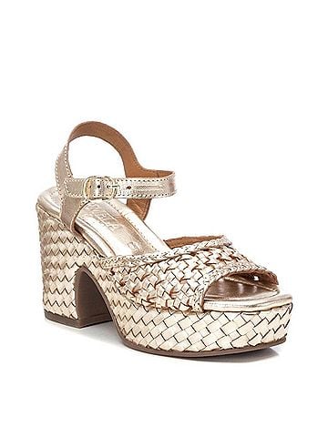 XTI Carmela Leather Heel Sandals (view 2)