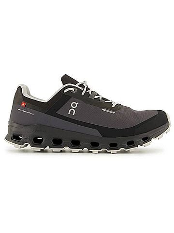 On Cloud Women's Cloudvista Waterproof Running Shoes in Gray/Black (view 1)