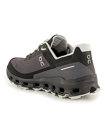On Cloud Women's Cloudvista Waterproof Running Shoes in Gray/Black (view 2)