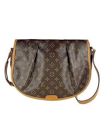 Louis Vuitton Louis Vuitton LOUIS VUITTON Shoulder Bag Monogram Menilmontant MM Canvas Brown Women's M40473 z10133 (view 1)