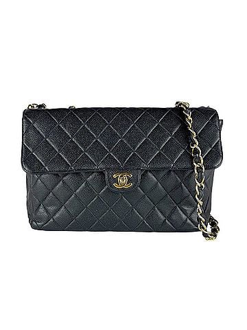 Chanel Chanel CHANEL Shoulder Bag, Large Matelassé, Caviar Leather, Black & Gold, Women's z10132 (view 1)