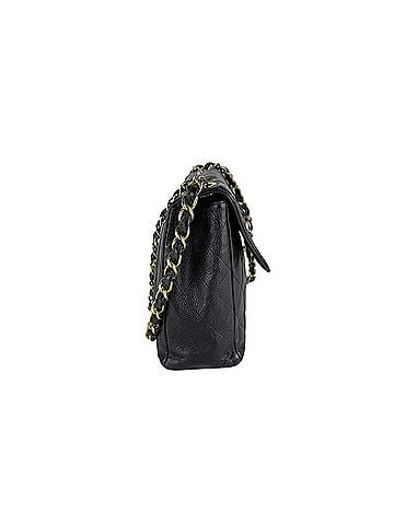 Chanel Chanel CHANEL Shoulder Bag, Large Matelassé, Caviar Leather, Black & Gold, Women's z10132 (view 2)