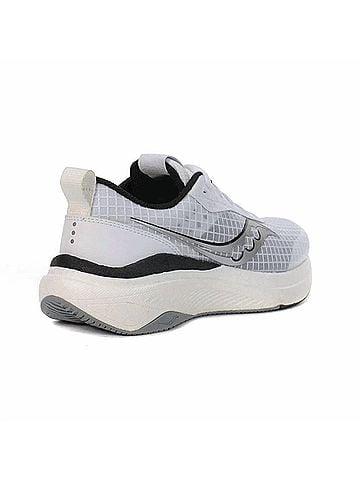 Saucony Women's Freedom Crossport Shoes in White/Silver/Black (view 2)