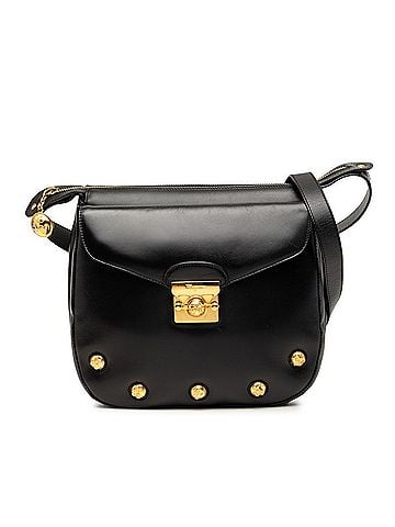 Salvatore Ferragamo Salvatore Ferragamo Studded Crossbody Shoulder Bag DQ-21 Black Leather Women's (view 1)