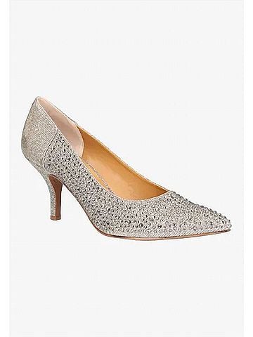 J. Renee Women's Rishna Slip On Pumps in Pewter Dance Glitter (view 2)