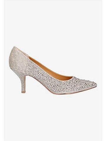J. Renee Women's Rishna Slip On Pumps in Pewter Dance Glitter (view 1)