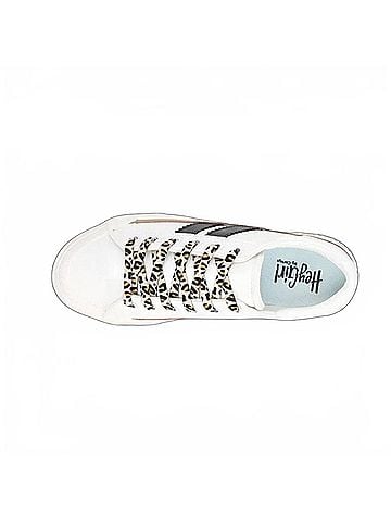 Corkys Women's That's Her Sneakers in White With Black Stripe (view 2)