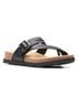 Clarks Black Women's Brynn Madi Flat Sandal Size 7 - photo 1