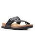 Clarks Black Women's Brynn Madi Flat Sandal Size 10 - photo 1