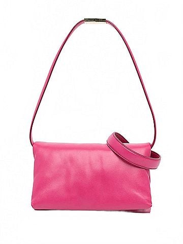 MARNI Women's Small Leather Prisma Crossbody Bag in Pink (view 1)