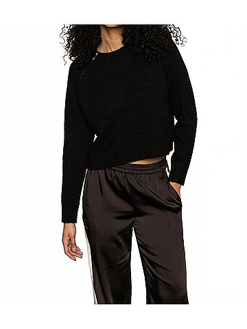 Sanctuary Zip It Sweater in Black (view 2)