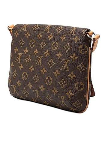 Louis Vuitton Louis Vuitton Monogram Musette Tango Short Shoulder Bag M51257 Brown Leather Women's LOUIS VUITTON (view 2)