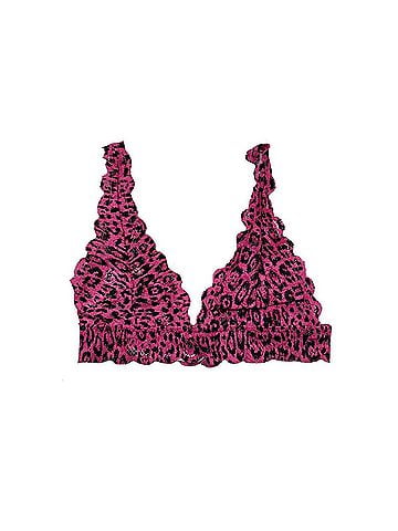 Cosabella Women's Never Say Never Printed Triangle Bralette in Victorian Pink/ Animal (view 1)