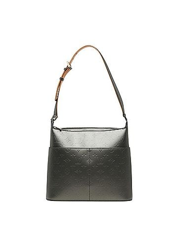 Louis Vuitton Louis Vuitton Monogram Matte Sutter Shoulder Bag M55162 Noir Grey Leather Women's LOUIS VUITTON (view 1)