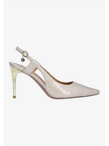 J. Renee Women's Sirmati Sling Back Pumps in Taupe Patent (view 1)