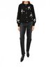Rails Black Francesca Bow Button Front Cardigan in Black/Ivory Size XS - photo 2