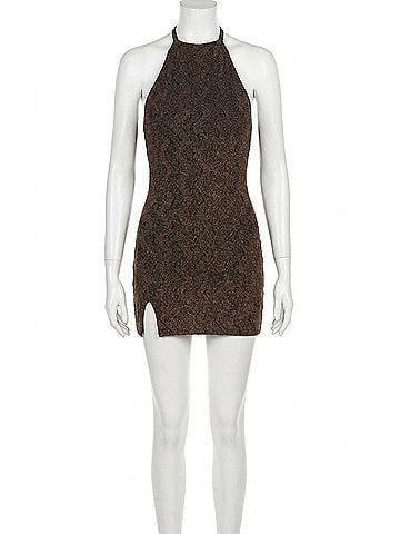 Show Me Your Mumu Casino Mini Dress in Black Sparkle (view 1)