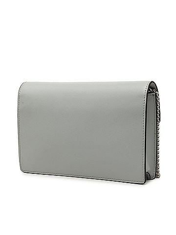 Fendi Fendi F is Chain Shoulder Bag 8BS006 Gray Leather Women's FENDI (view 2)