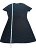 Theory Solid Graphic Black Wool Dress Size M - photo 7