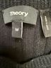 Theory Solid Graphic Black Wool Dress Size M - photo 3